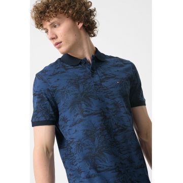 Tricou polo din ameste de in si bumbac organic