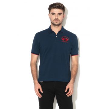 Tricou polo din material pique cu broderie logo