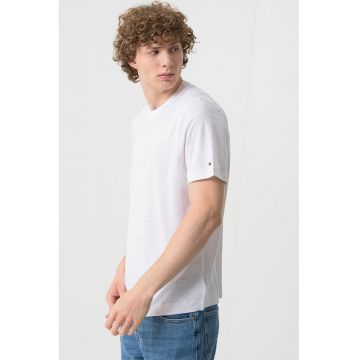 Tricou uni din amestec de in
