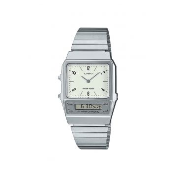 Ceas barbatesc  AQ-800E-7A2EF Quartz Argintiu