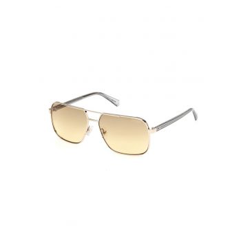 Ochelari de soare aviator cu rama metalica