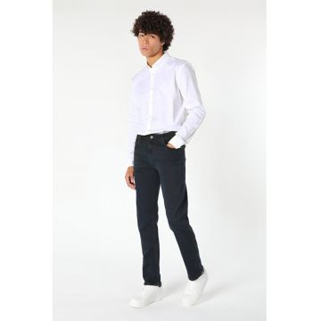 Pantaloni De Barbati Albastru Marin Straight Fit