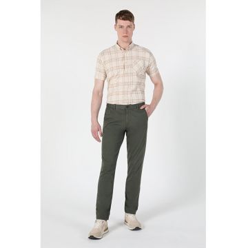 Pantaloni De Barbati Verde Slim Fit