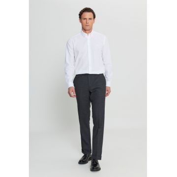 Pantaloni drepti cu talie medie