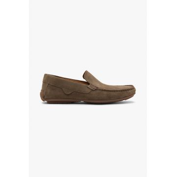 Pantofi loafer din piele cu talpa aderenta