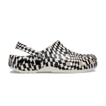 Papuci Crocs Classic Warped Checker Clog