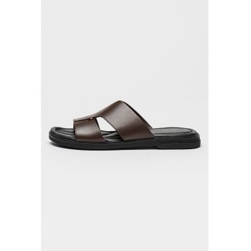 Papuci din piele Premium