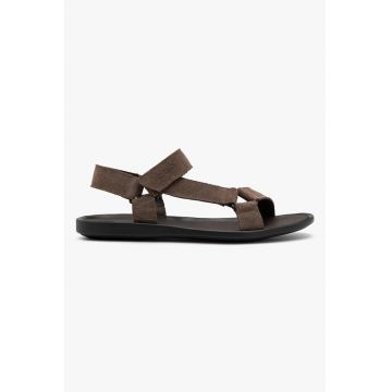 Sandale din piele intoarsa cu velcro