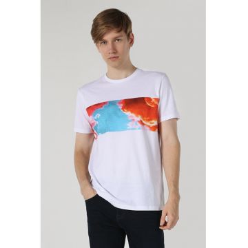 Tricou Alb Regular Fit Barbati