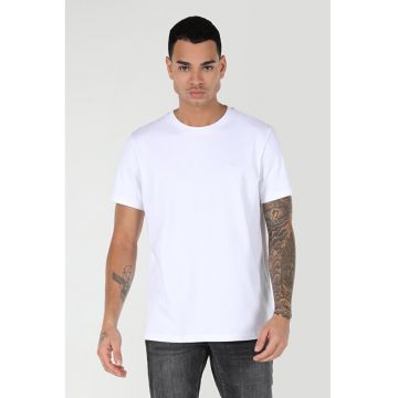 Tricou Cu Maneca Scurta De Barbati Alb Regular Fit CL1063413