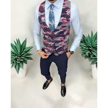 Vesta barbati eleganta slim fit  camuflaj   13221