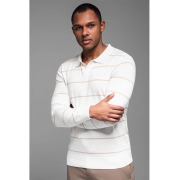 Bluza polo cu dungi