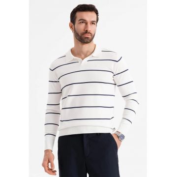 Bluza polo cu dungi