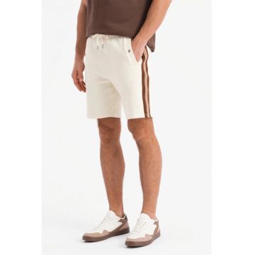 Pantaloni scurti din amestec de bumbac cu buzunare oblice