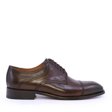 Pantofi derby bărbați Enzo Bertini maro din piele naturală 3869BP1459M