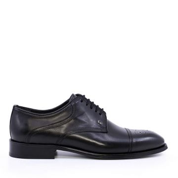 Pantofi derby bărbați Enzo Bertini negri din piele naturală 3869BP1459N