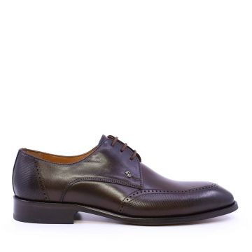 Pantofi derby bărbați Enzo Bertini Premium Collection maro din piele naturală 3389BP1424M