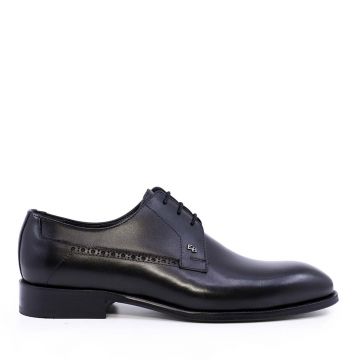 Pantofi derby bărbați Enzo Bertini Premium Collection negri din piele naturală 3389BP1425N