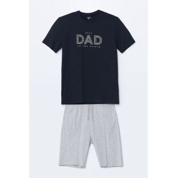Pijama scurta cu imprimeu