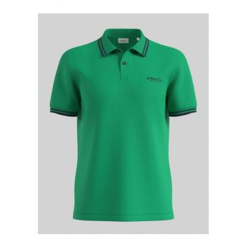 Tricou polo barbati cu logo si detalii contraste