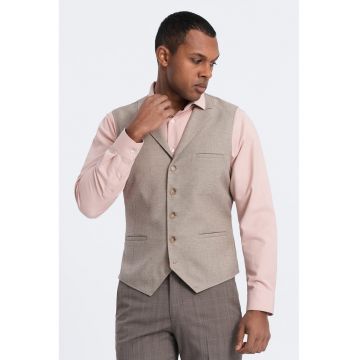 Vesta slim fit cu nasturi