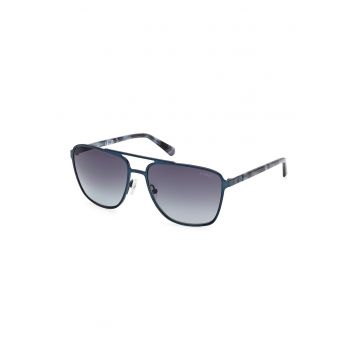Ochelari de soare aviator rotunzi cu lentile in degrade Ochelari de soare aviator rotunzi cu lentile in degrade