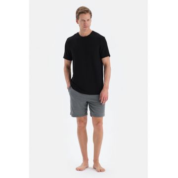 Pantaloni scurti de casa cu talie elastica
