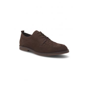 Pantofi barbati -  562665 - Piele nabuc - Maro