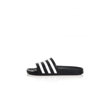 Papuci -  Adilette Aqua - Material sintetic - Negru/Alb -