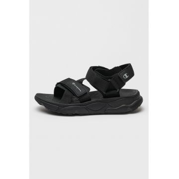 Sandale cu logo si velcro Calix