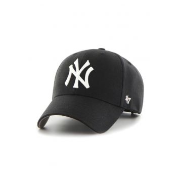 Sapca barbati -  NEW YORK YANKEES - Reglabila - Bumbac - Negru