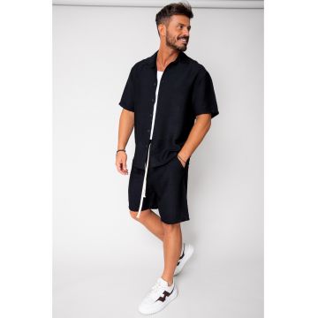 Set camasa si pantalon scurt Black I 17142