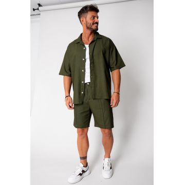 Set camasa si pantalon scurt Kaki 17152