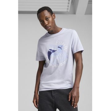 Tricou regular fit de bumbac cu model grafic