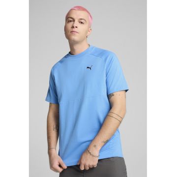 Tricou regular fit din bumbac cu decolteu la baza gatului Tricou regular fit din bumbac cu decolteu la baza gatului