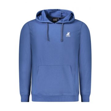 U.S. Grand POLO Hanorac barbati cu buzunar kangaroo si logo brodat - albastru -