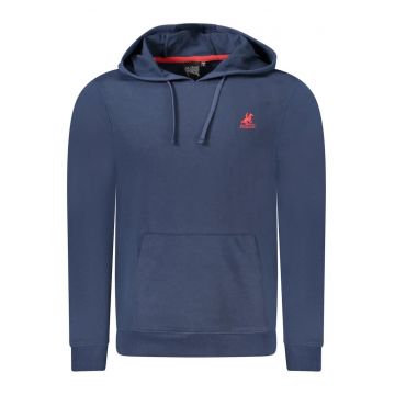 U.S. Grand POLO Hanorac barbati cu buzunar kangaroo si logo brodat - bleumarin -