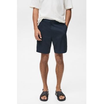 Bermude slim fit din amestec de in