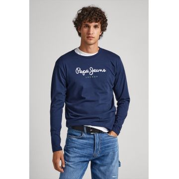 Bluza de bumbac cu imprimeu logo