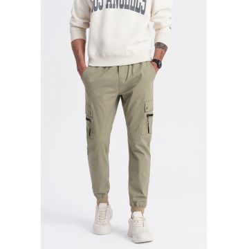 Pantaloni cargo uni - Kaki