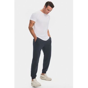 Pantaloni de trening din amestec de bumbac cu snur