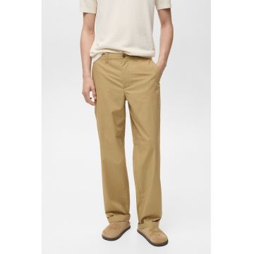 Pantaloni drepti de bumbac