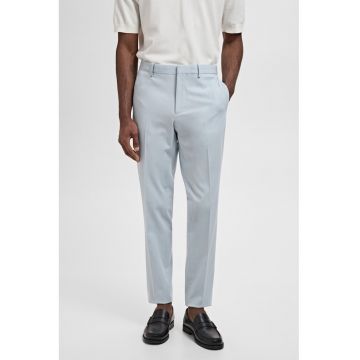 Pantaloni eleganti elastici cu croiala slim-fit