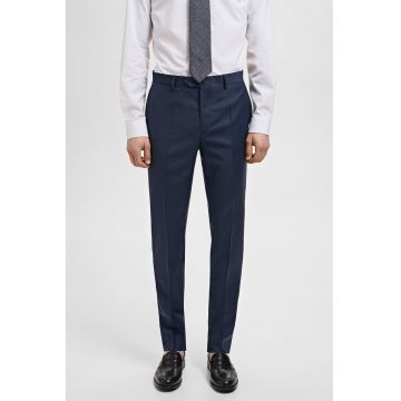 Pantaloni eleganti slim fit din lana