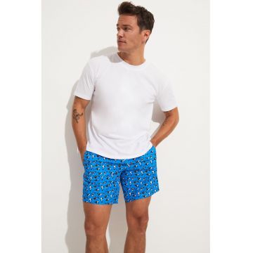 Pantaloni scurti de baie cu imprimeu grafic