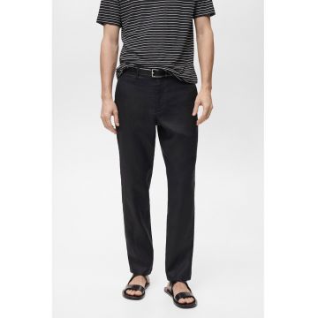 Pantaloni slim-fit din in