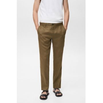 Pantaloni slim-fit din in