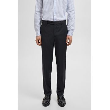 Pantaloni uni cu talie medie