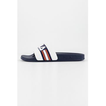 Papuci cu logo Oceano - Alb/Bleumarin