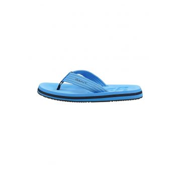 Papuci flip-flop cu garnituri tricotate Brodale
